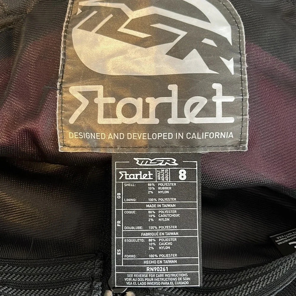 MSR STARLET Motocross Women’s Riding Pants MX Black Pink White Size 8 - Picture 6 of 11